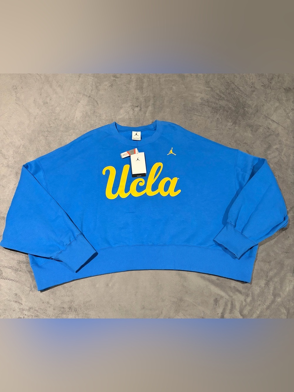 UCLA Bruins Nike Jordan Sweater Womens XL Oversized Fleece Crewneck Logo